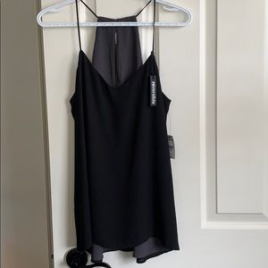 EXPRESS Black/Grey Reversible Tank Top